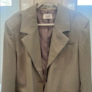 DISSH Taupe Blazer Suit Jacket